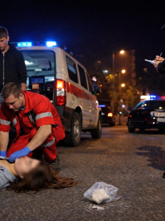 Со бела прашкаста материја покрај себе, во Карпош пронајдена малолетничка во безсознание