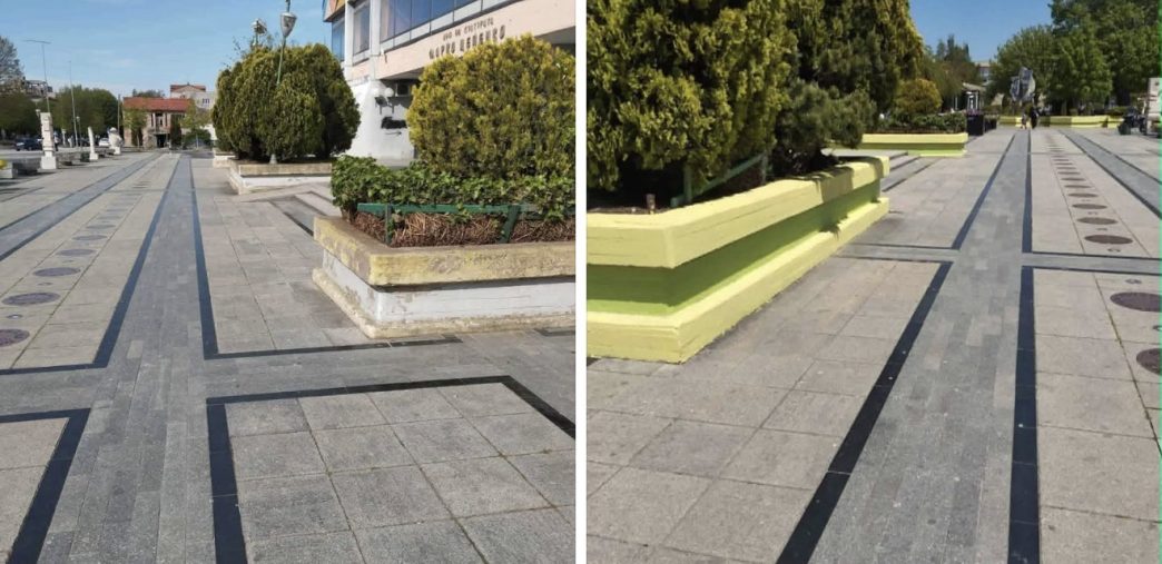 Прилепски Комуналец со акција за разубавување на центарот