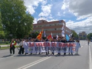ССМ го одржа Првомајскиот протест, Трендафилов изрази незадоволство од малото присуство